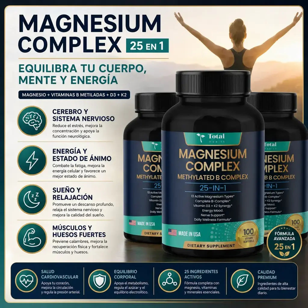 Magnesio complex 25 en 1 total healt