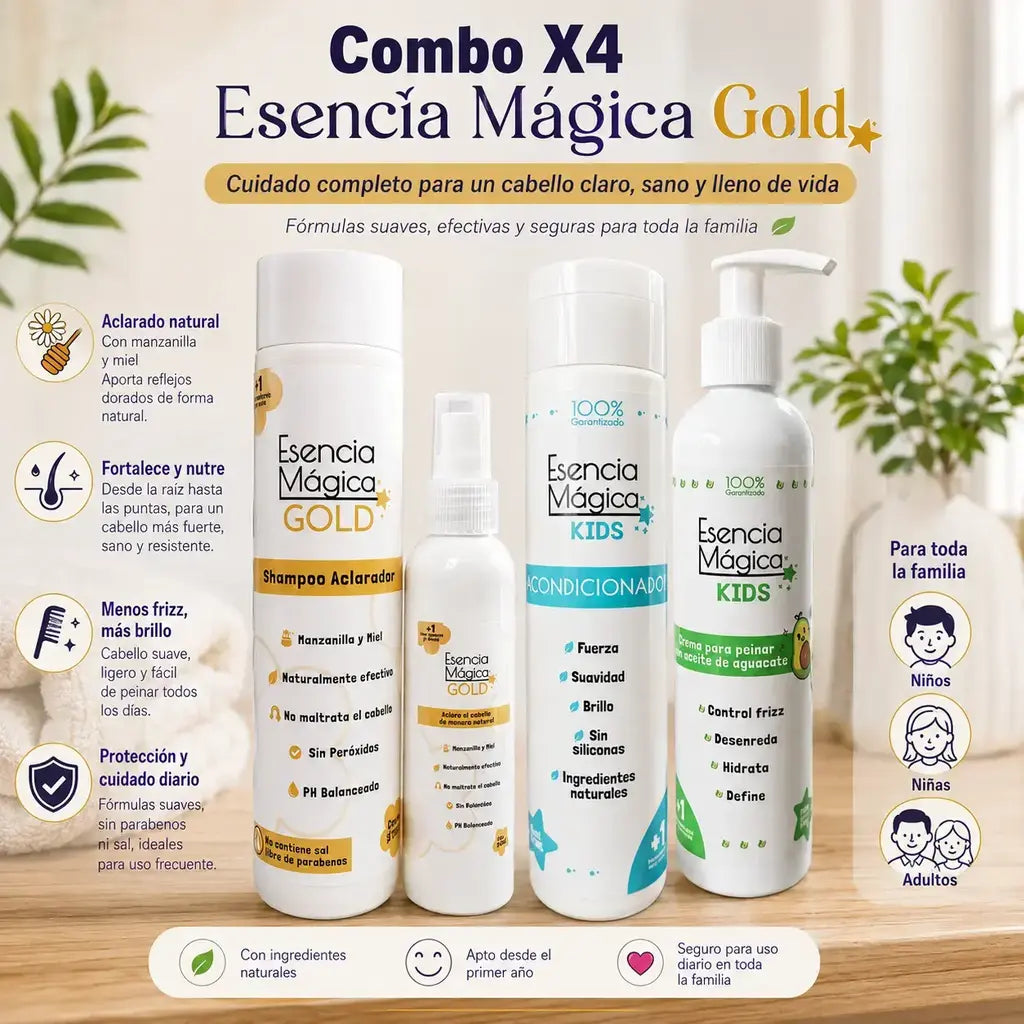 Combo x 4 esencia mágica gold + obsequio
