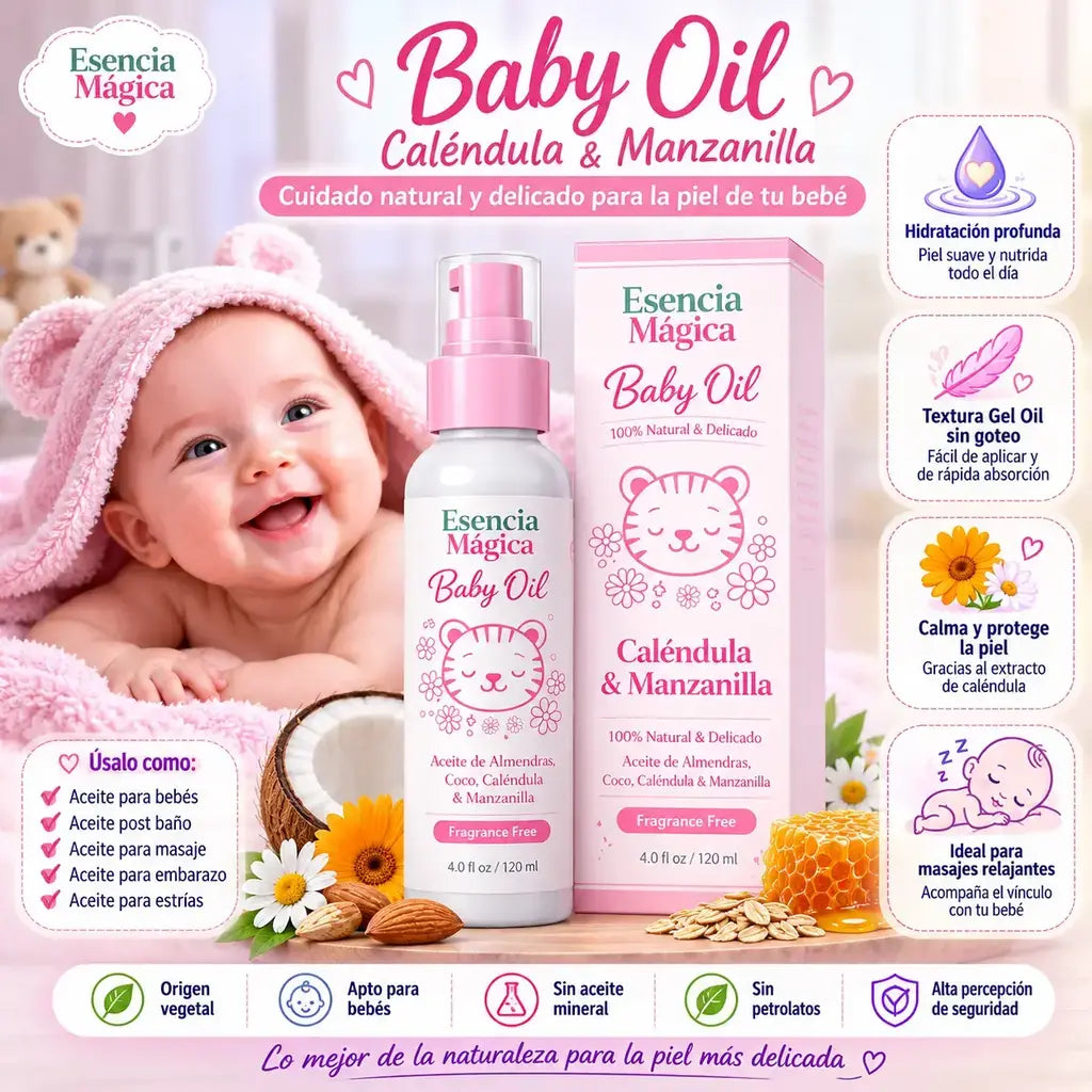 Aceite hidratante para bebés esencia mágica