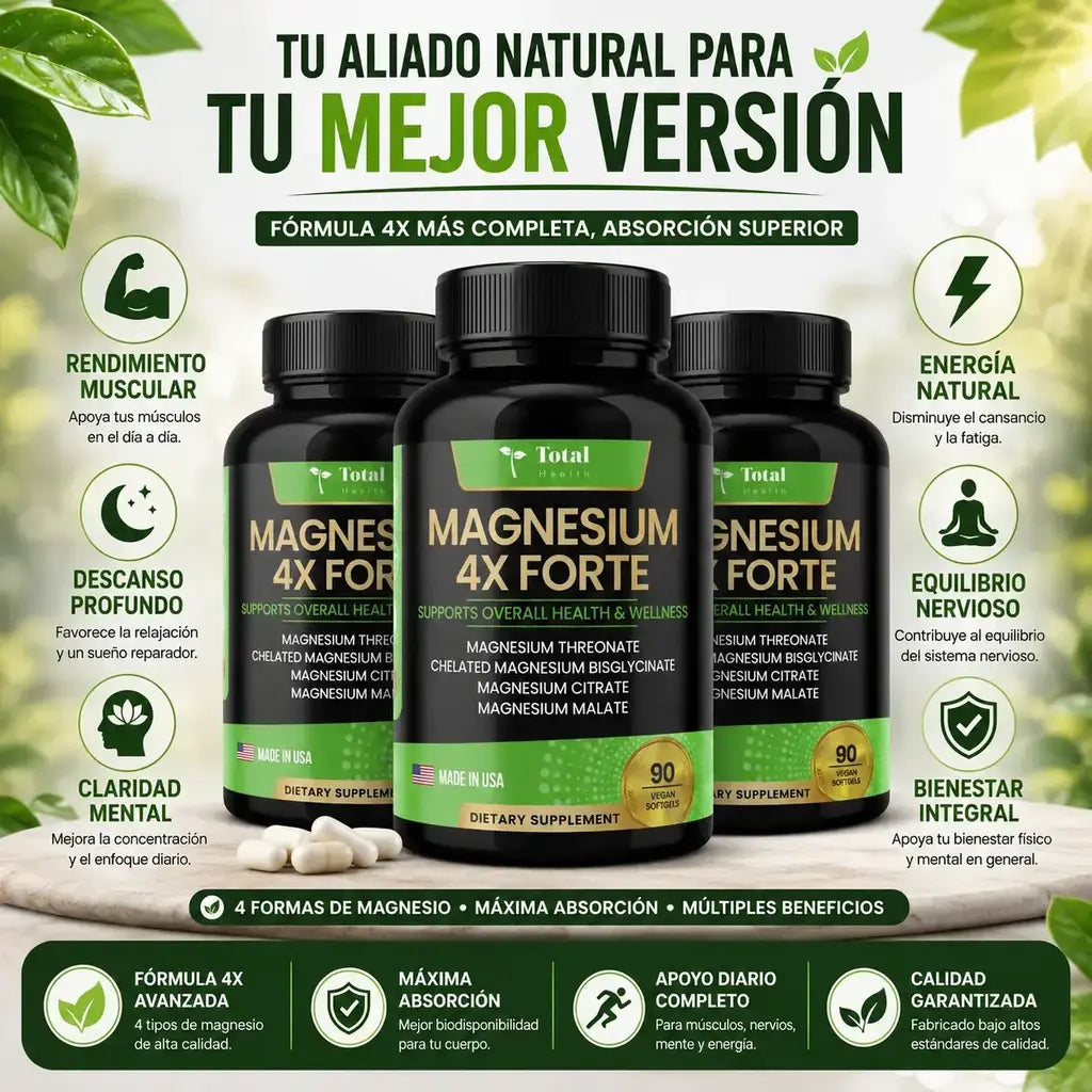 Magnesio x 4 forte