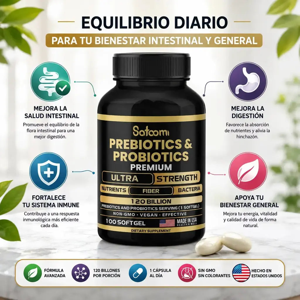 Prebióticos y probióticos premium