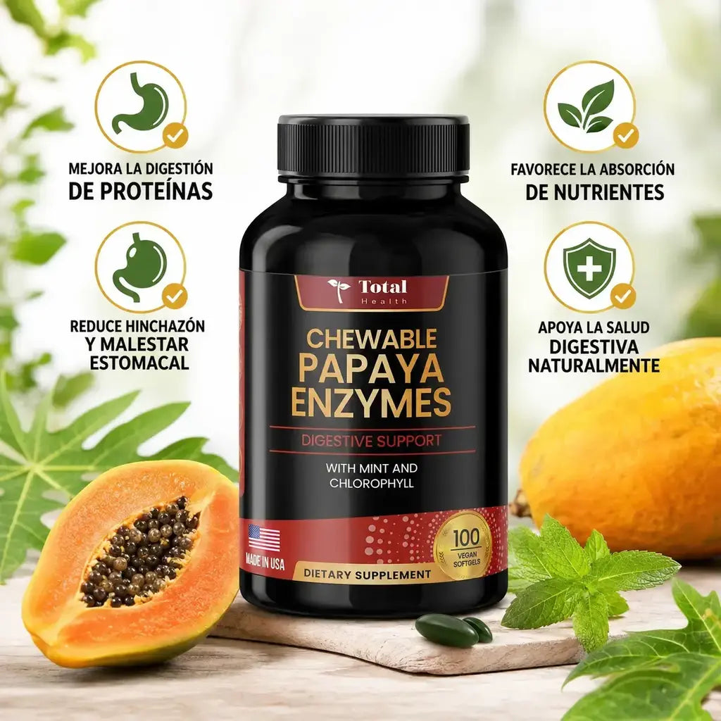 Enzimas de papaya salud total health