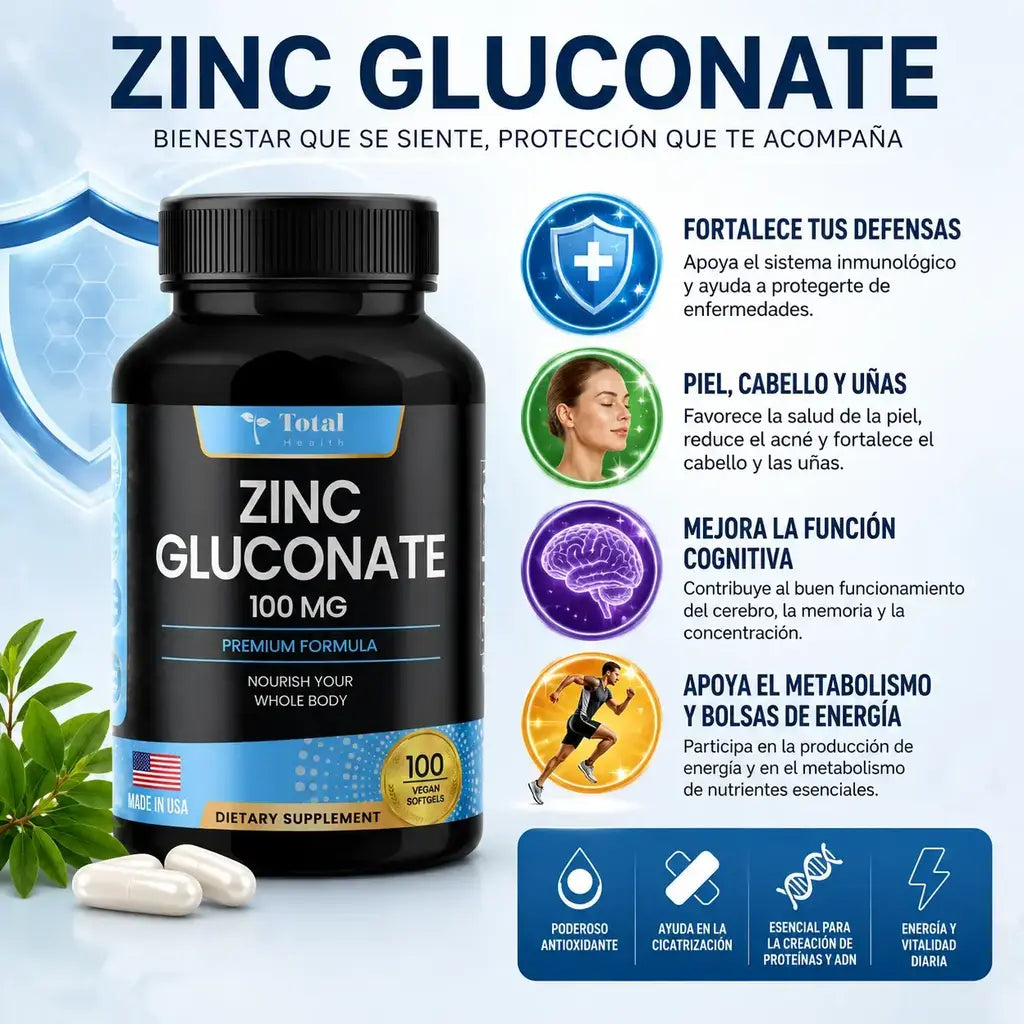 Zinc gluconate total health