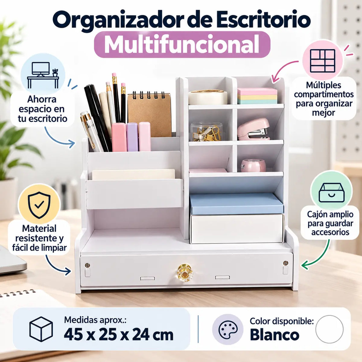 Estante organizador de escritorio