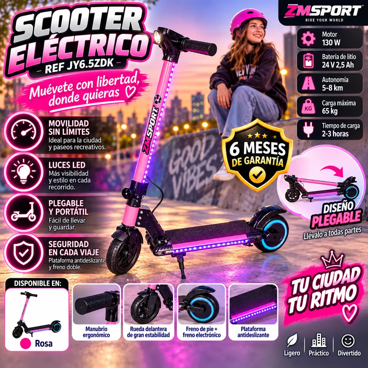 Scooter eléctrico JY-6.5ZDK