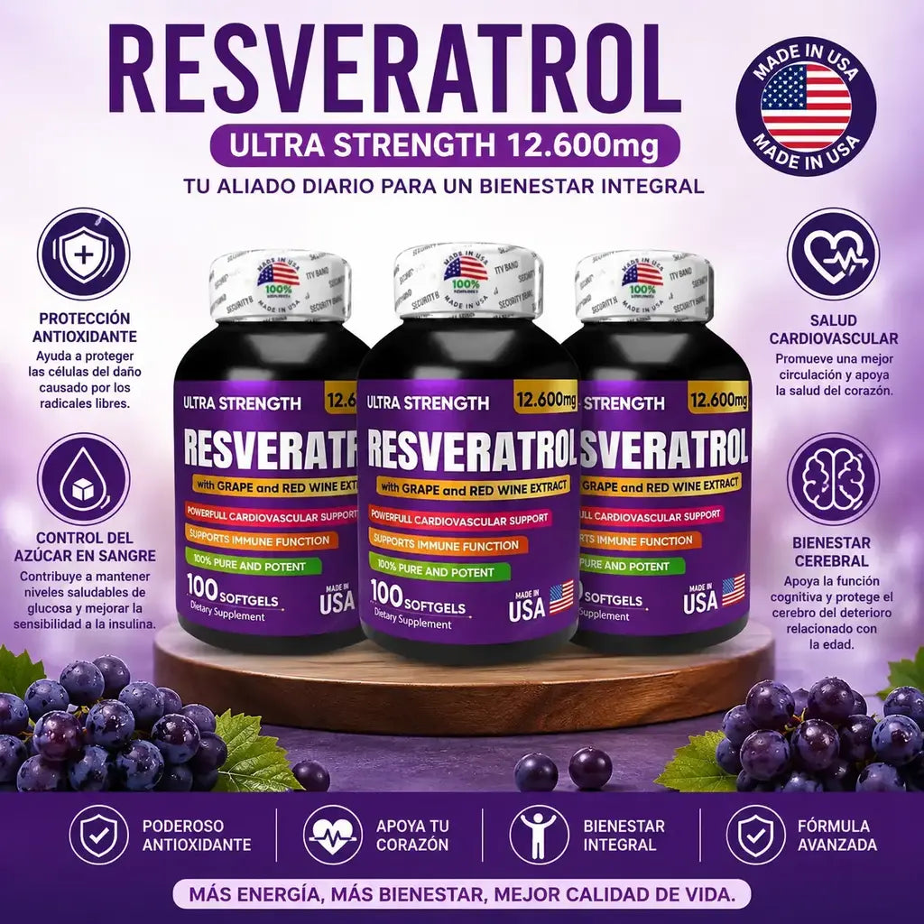 Resveratrol ultra americano x 3 und