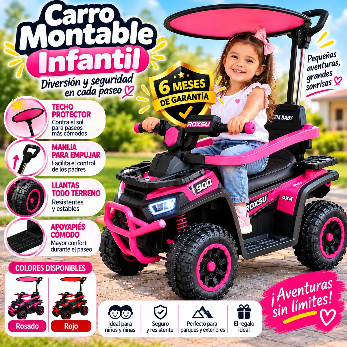Cuatrimoto manual sin control