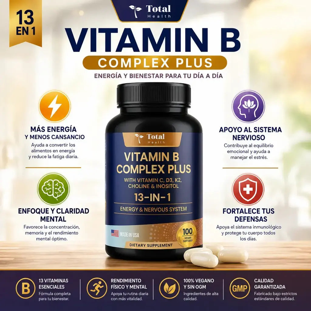 Vitamina B complex 13 en 1 total health