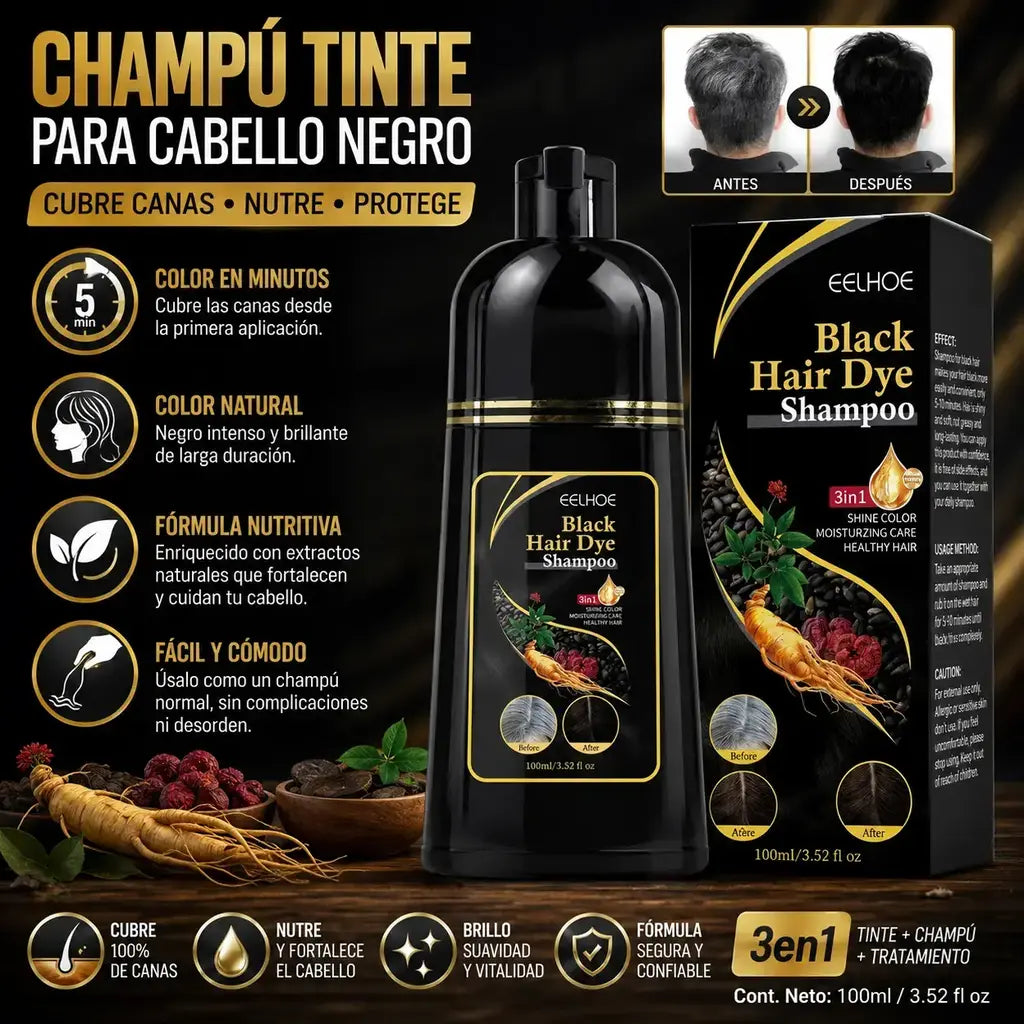 Shampoo tinte para cabello RC