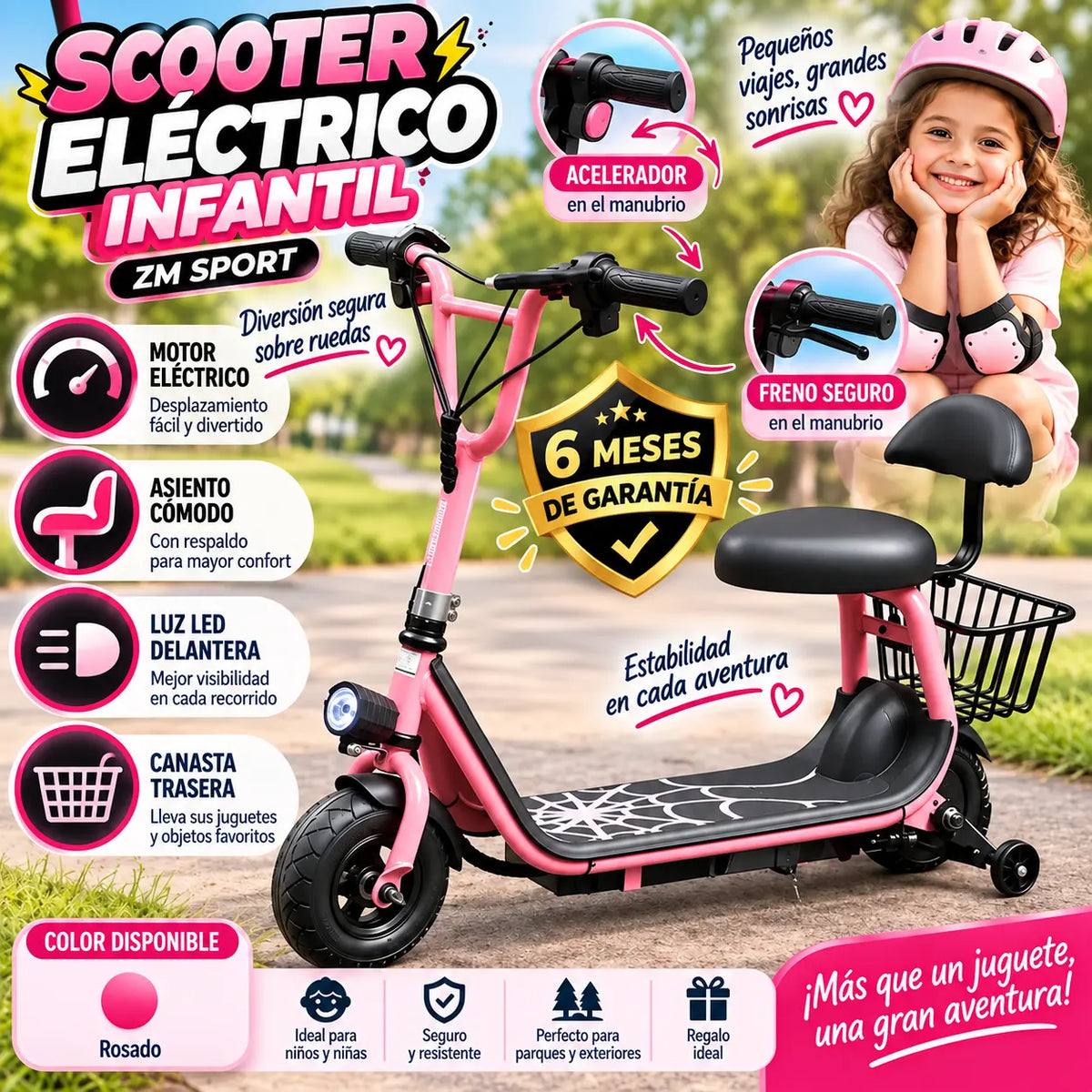 Scooter eléctrico infantil