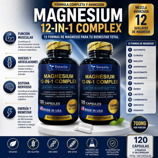 Magnesium 12 en 1 totaria health x 2 unidades
