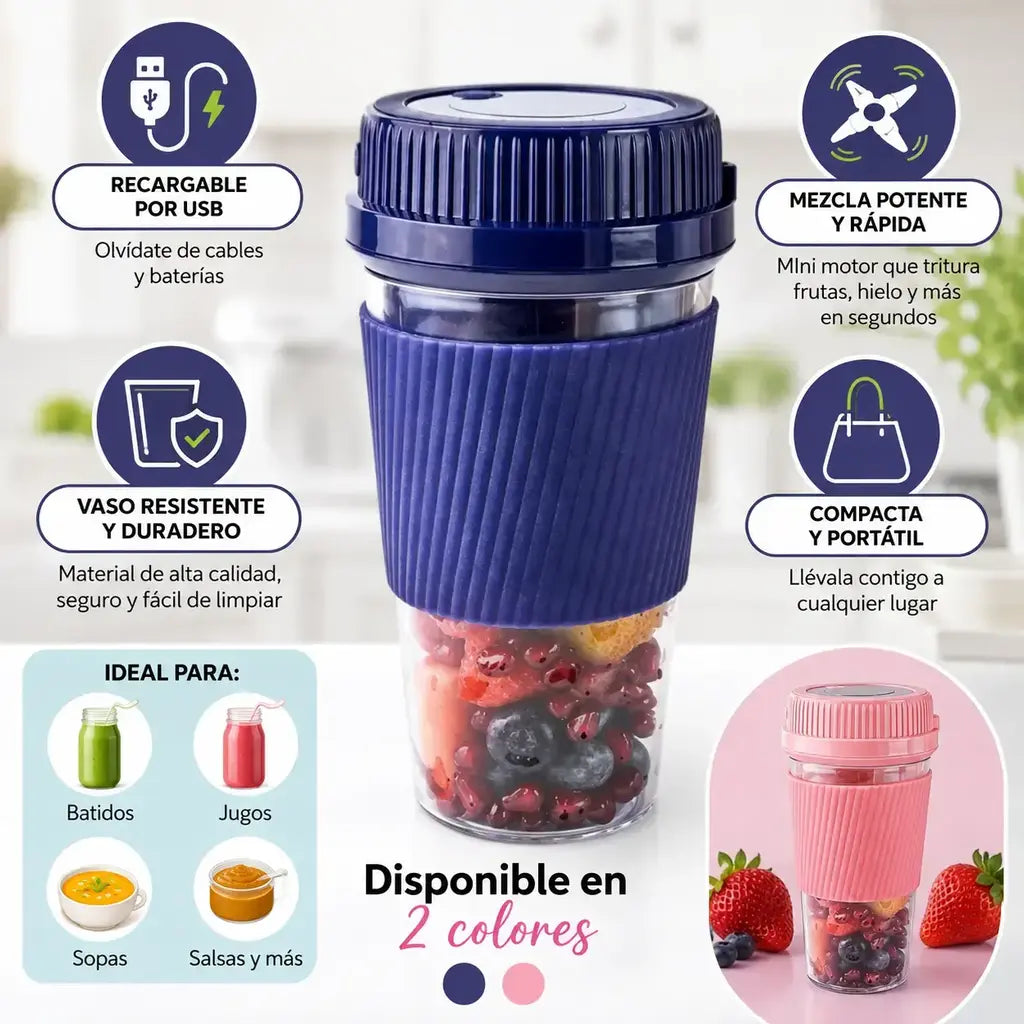 Mini vaso licuadora portátil