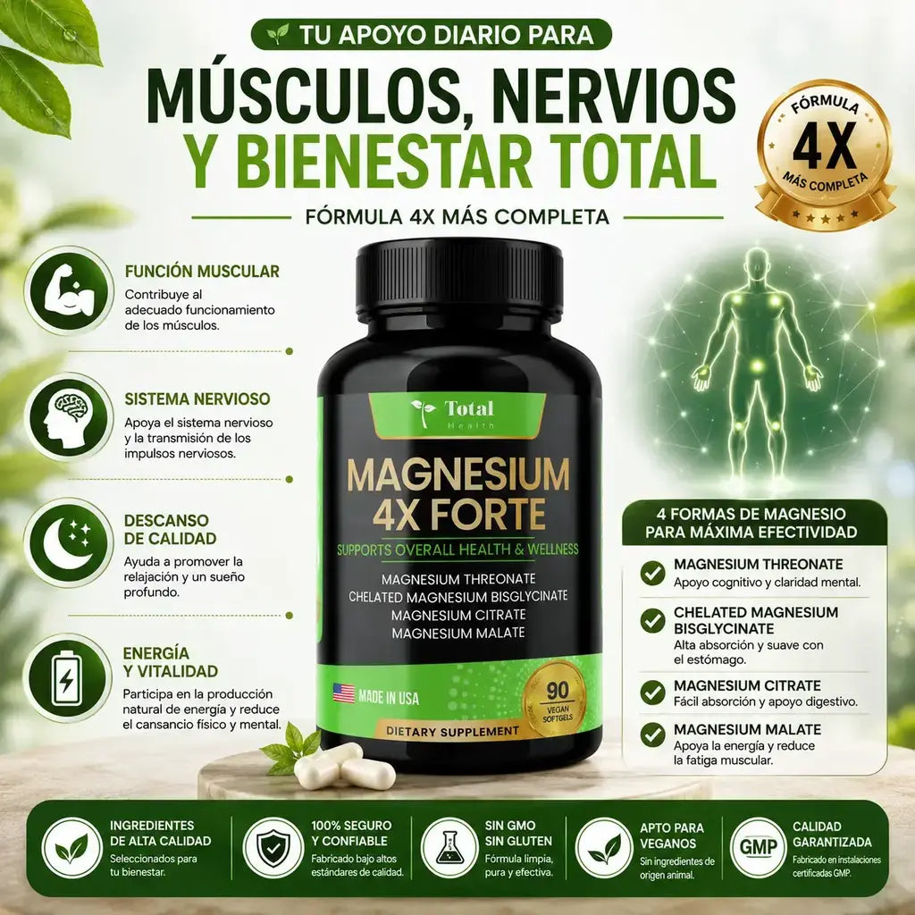 Magnesio x 4 forte