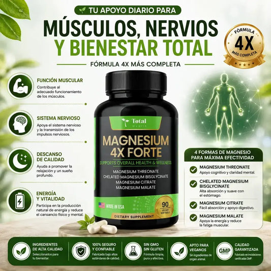 Magnesio x 4 forte