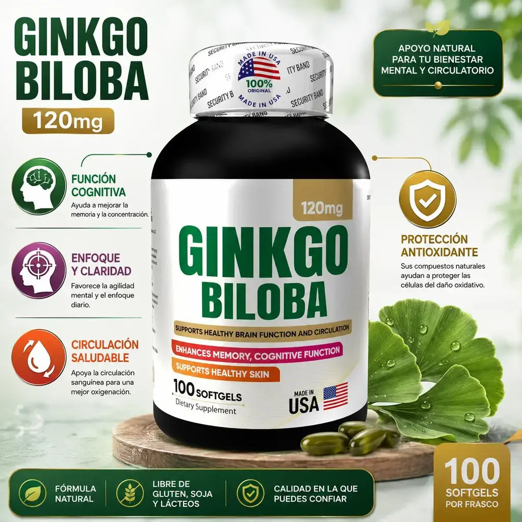 Ginkgo biloba x 100 softgels