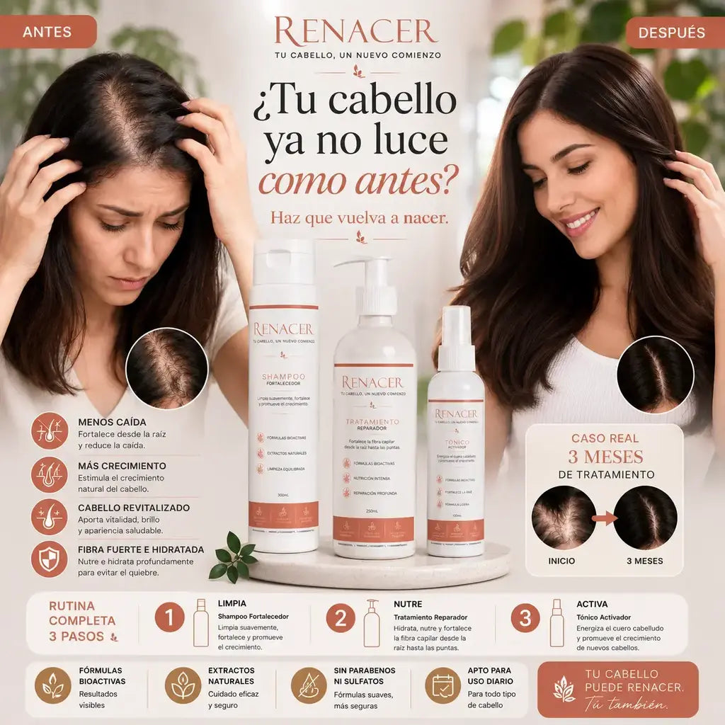 Renacer tratamiento capilar - caída del cabello