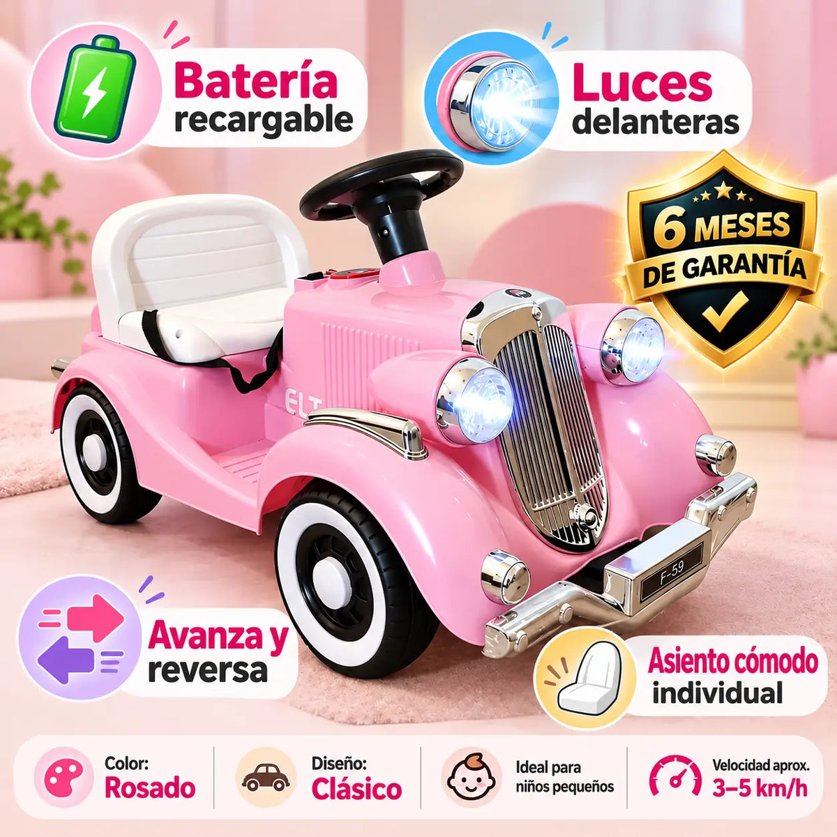 Carro eléctrico PQrf F-S8