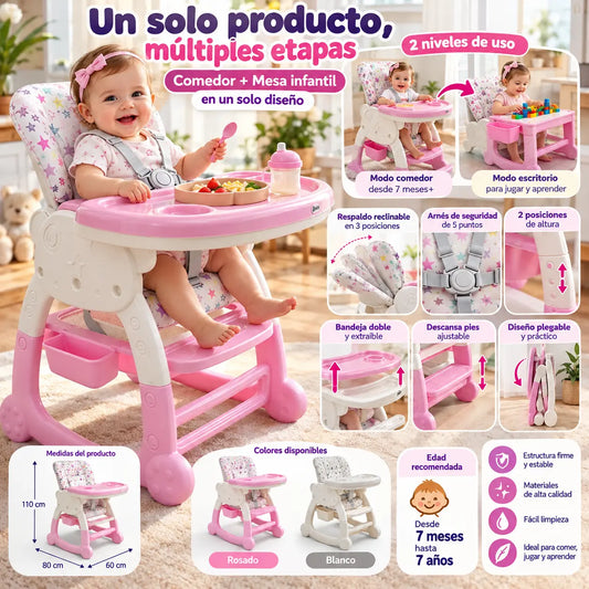 Silla Comedor Y Escritorio Bebe Ksv-862