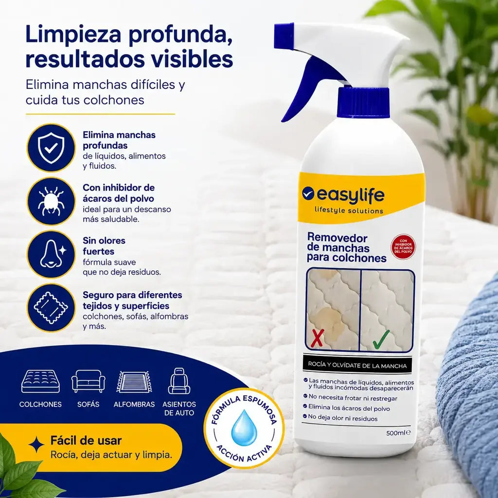Easylife removedor de manchas para colchones