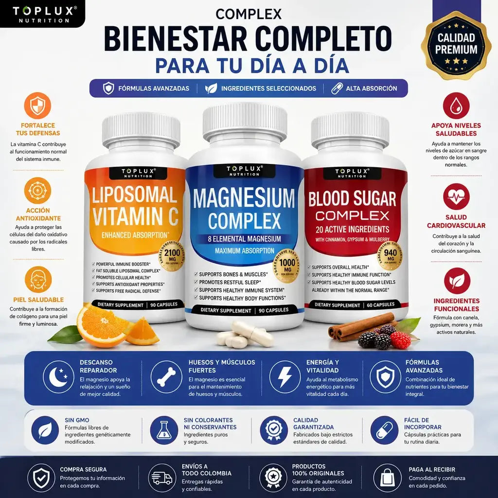 Complex + blood sugar + vitamin C toplux