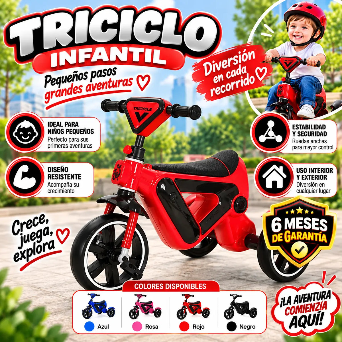 Triciclo infantil