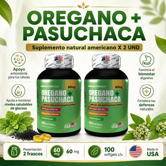 Orégano + pasuchaca americano x 2 und