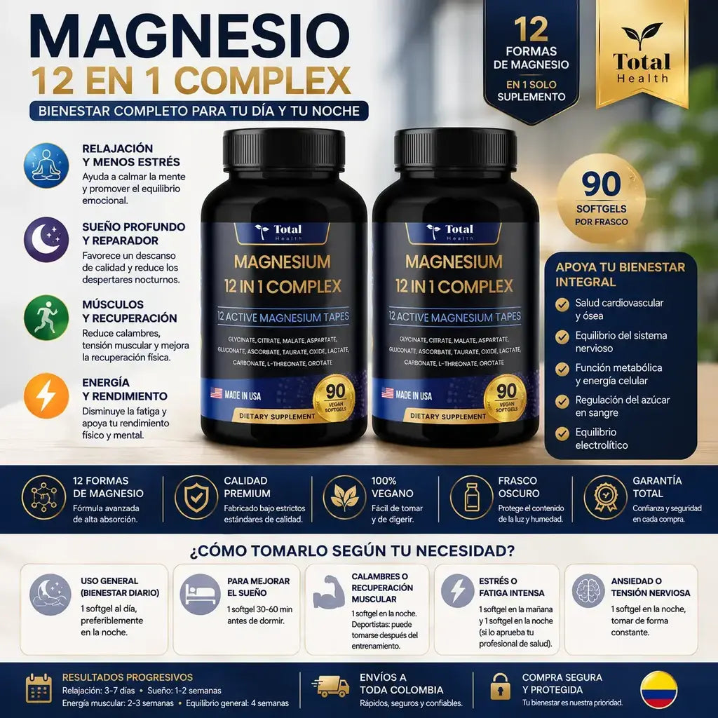 Magnesio 12 en 1 complex