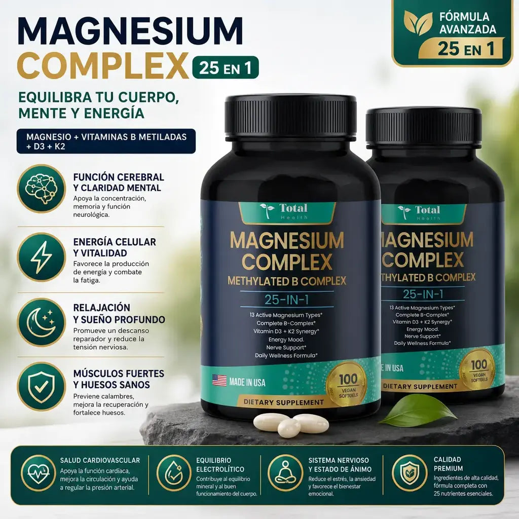 Magnesio complex 25 en 1 total healt