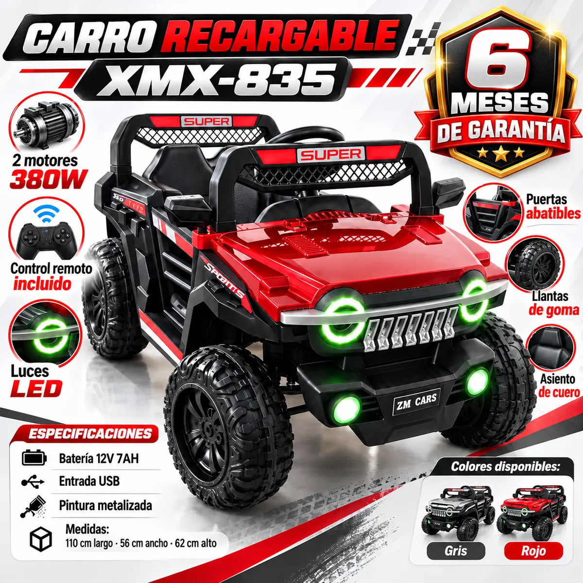 Carro Recargable  XMX-835