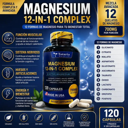 Magnesium 12 en 1 totaria health