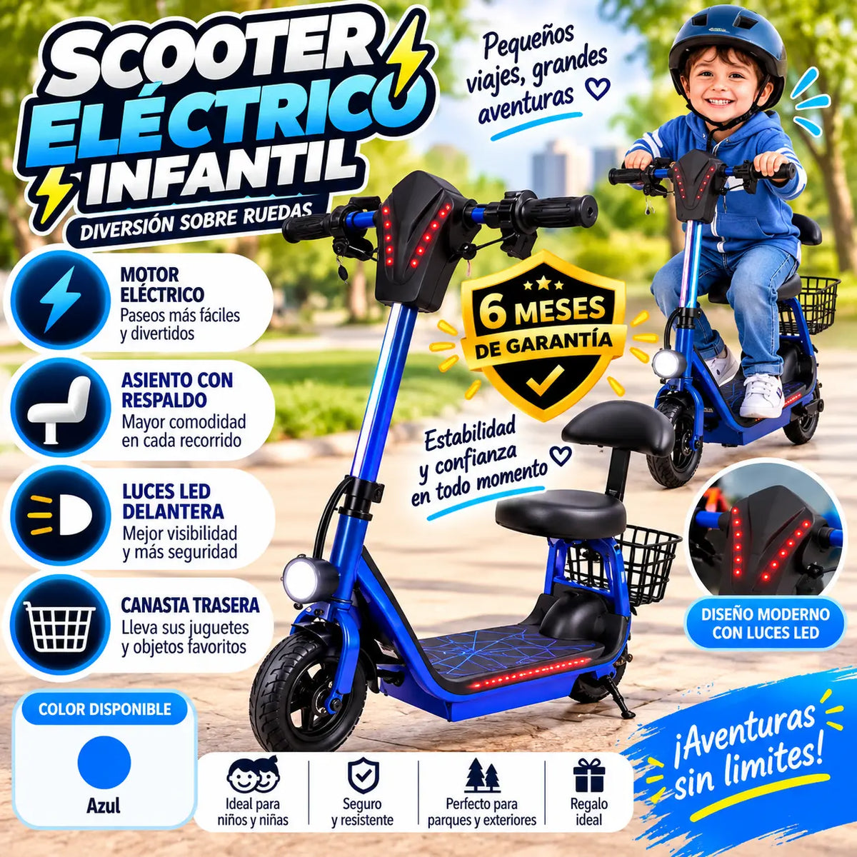 Scooter eléctrico infantil
