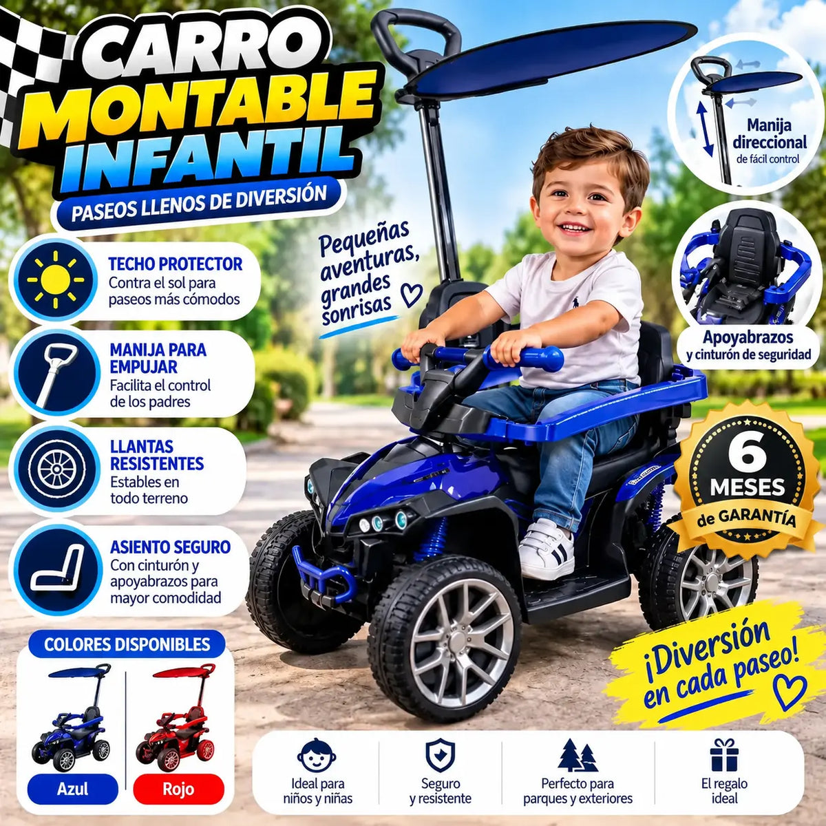 Cuatrimoto manual sin control