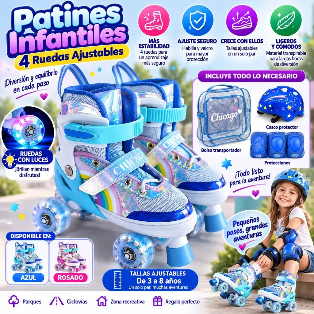 Patines 4 ruedas 8101