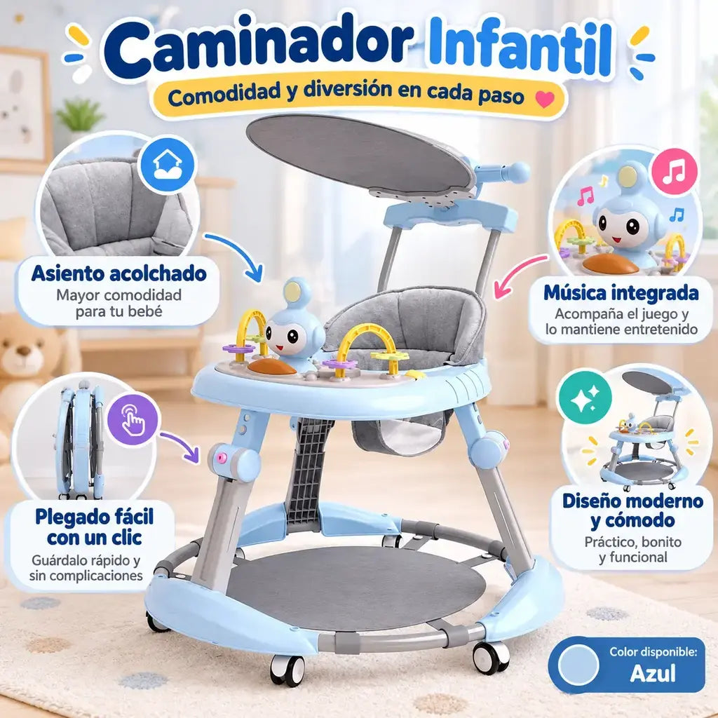 Caminador infantil multifuncional