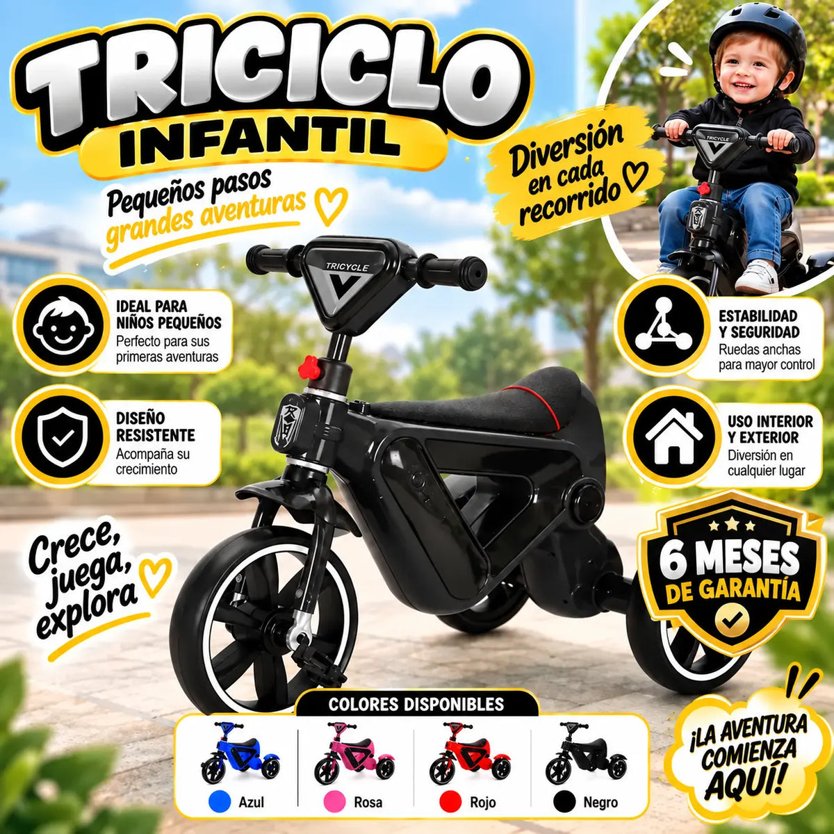 Triciclo infantil