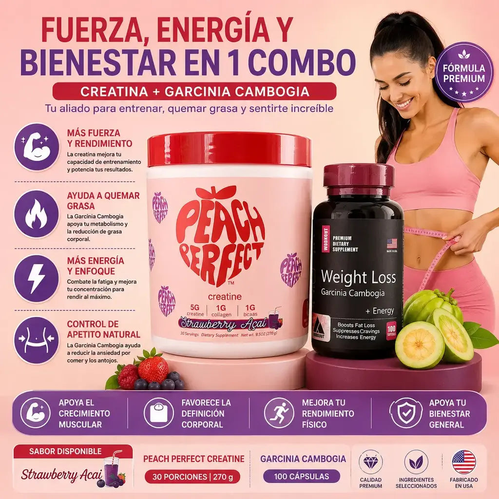 Creatina peach perfect, garcinia combogi