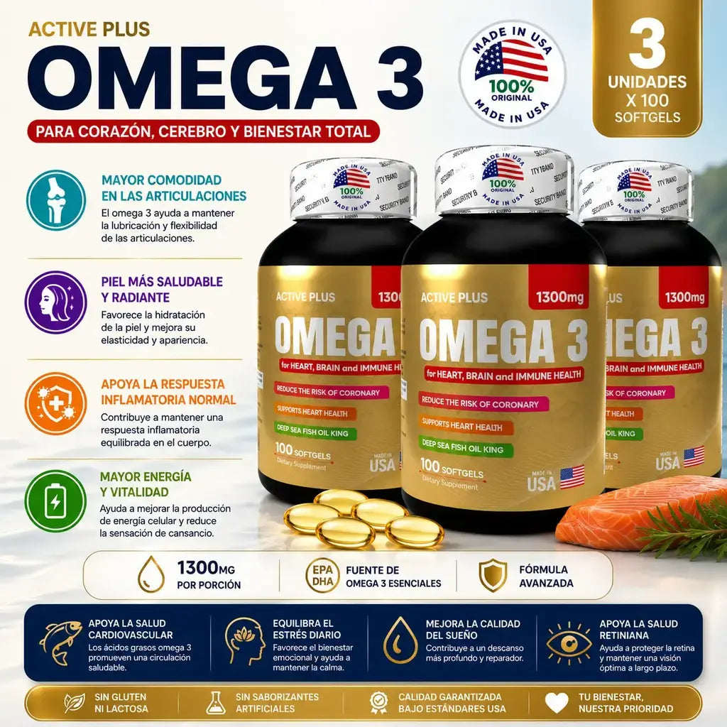 Omega 3 americano x 3 und