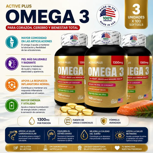 Omega 3 americano x 3 und