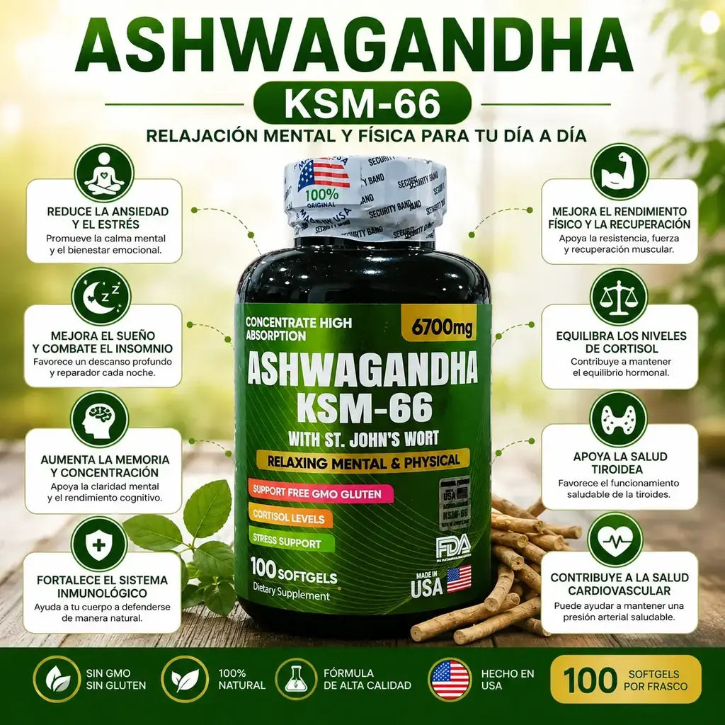 Ashwagandha original ksm66 x 100 softgels