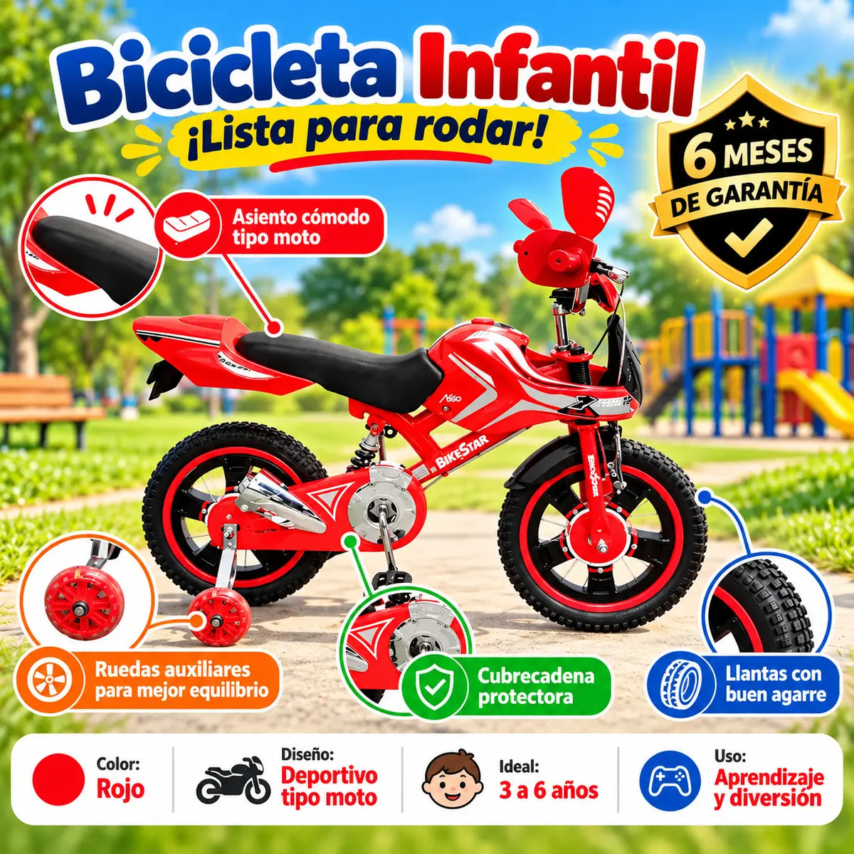 Bicimoto RIN 16 careta