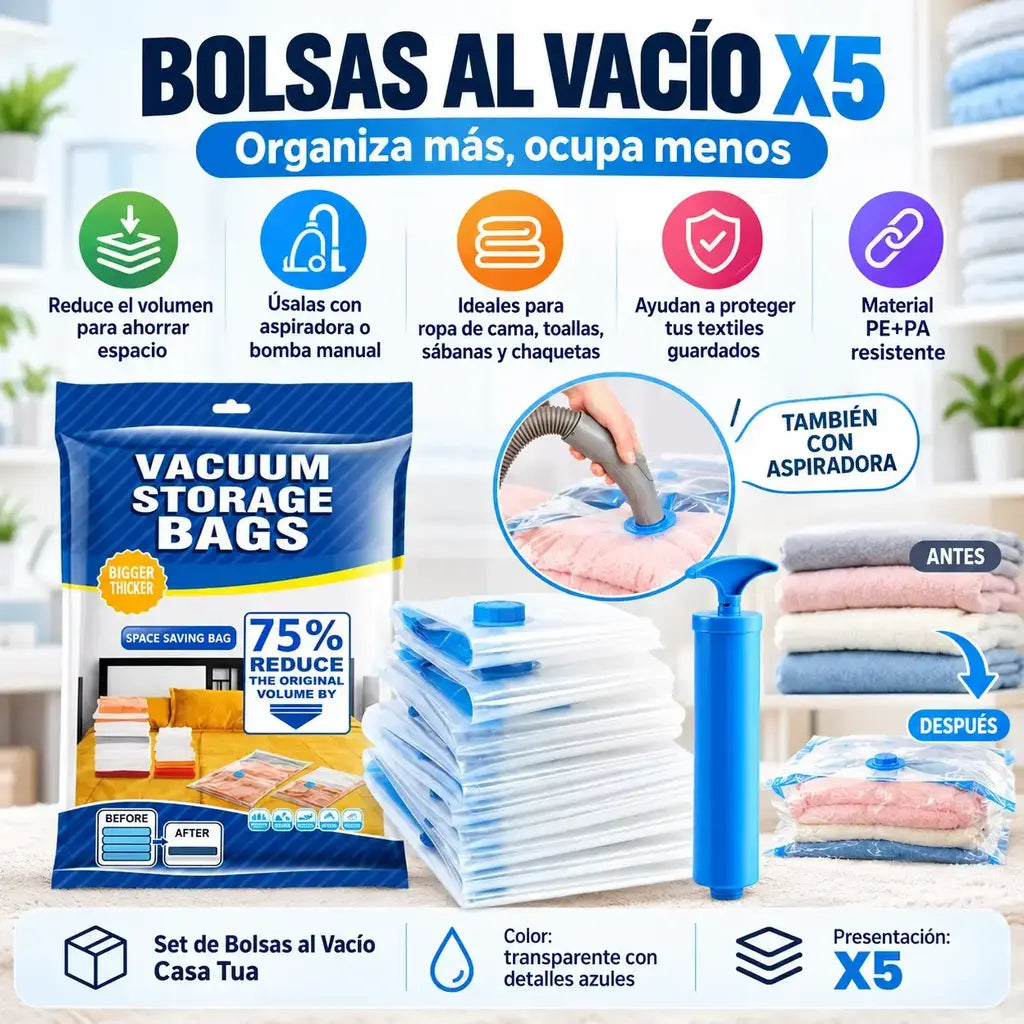 Bolsas al vacio x 5