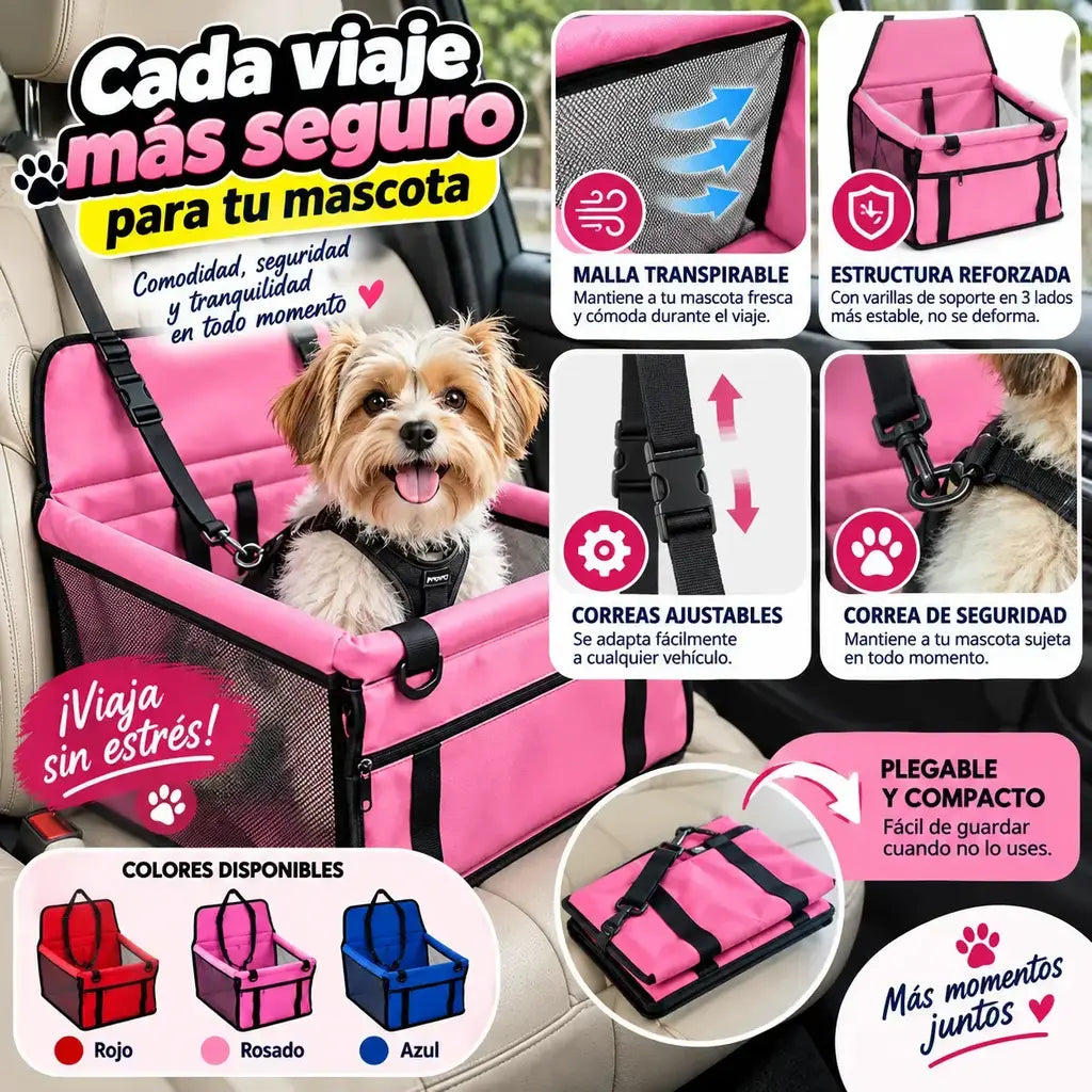 Silla de seguridad para mascotas asiento