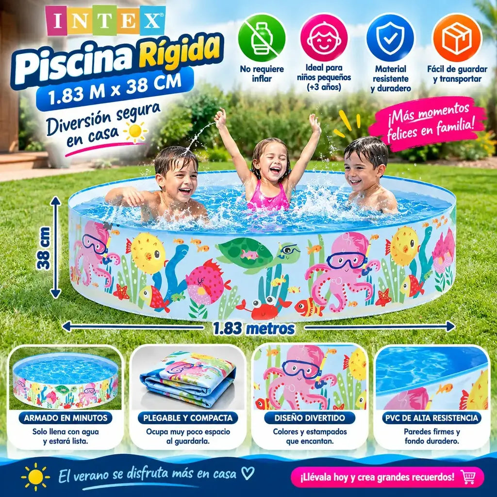 Piscina rigida intex redodnda 1,83 M X 38