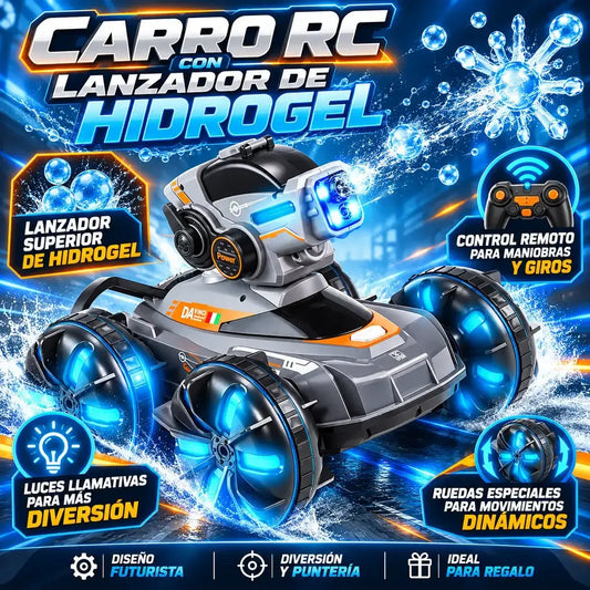 Carro RC con lanzador de hidrogel