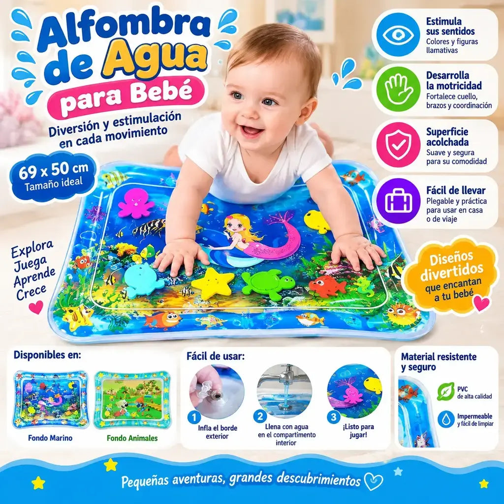 Tapete sinsorial piscina para niños bebés