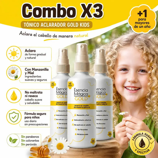 Paquete x 3 tónicos acalradores mágica gols kids