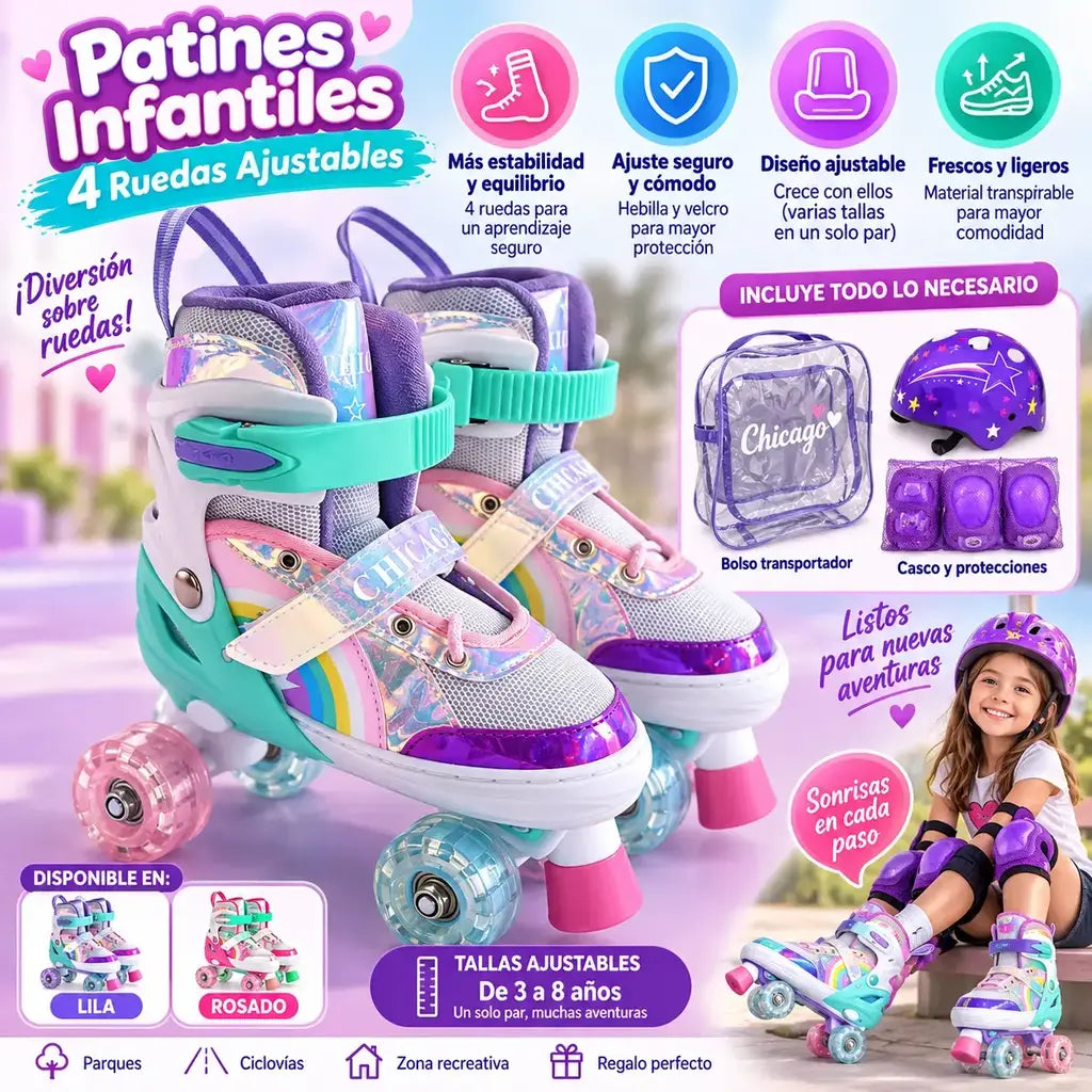 Patines 4 ruedas 8101