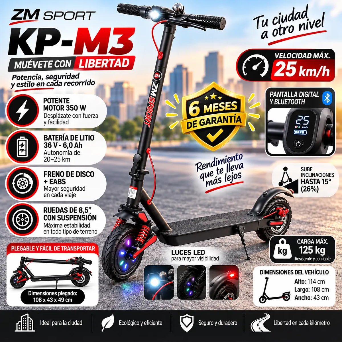 Patinete KP-M3