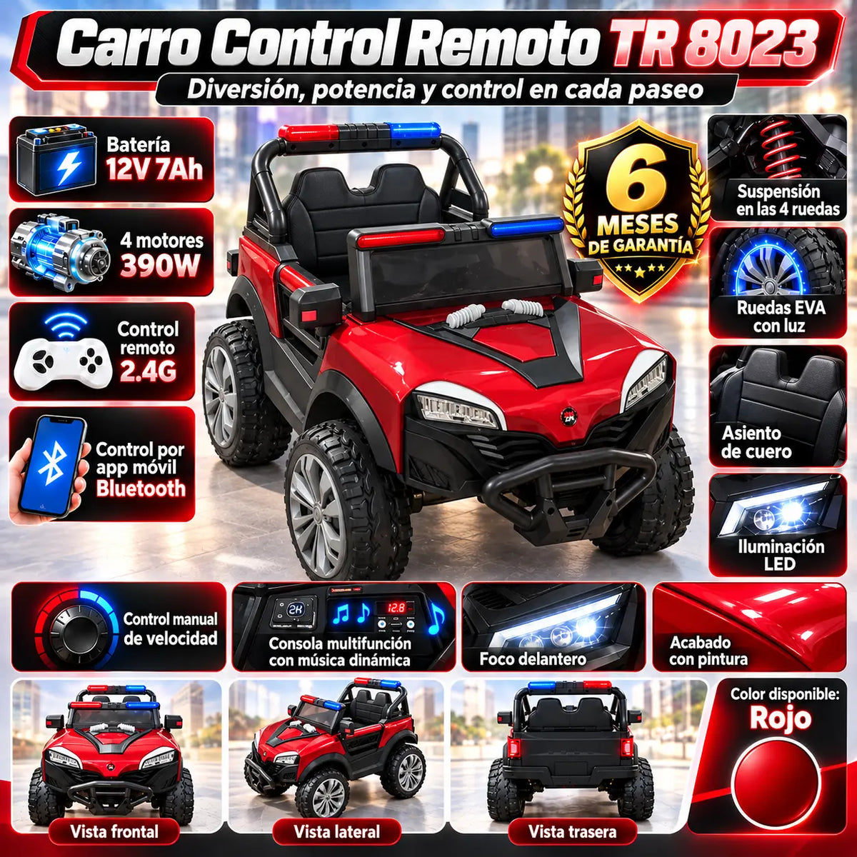 Carro control remoto MX 805